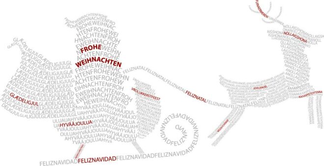 Weihnachtsmann Schlitten von Pauline Sommer