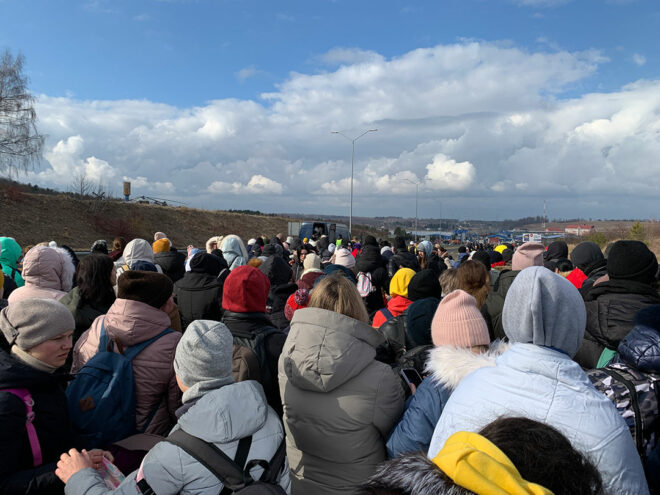 Impression Flucht Ukraine 2022