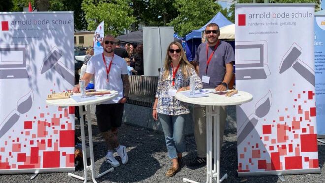 Das Beratungsteam der Sozialpädagogik auf der Praxismesse der Uni Kassel