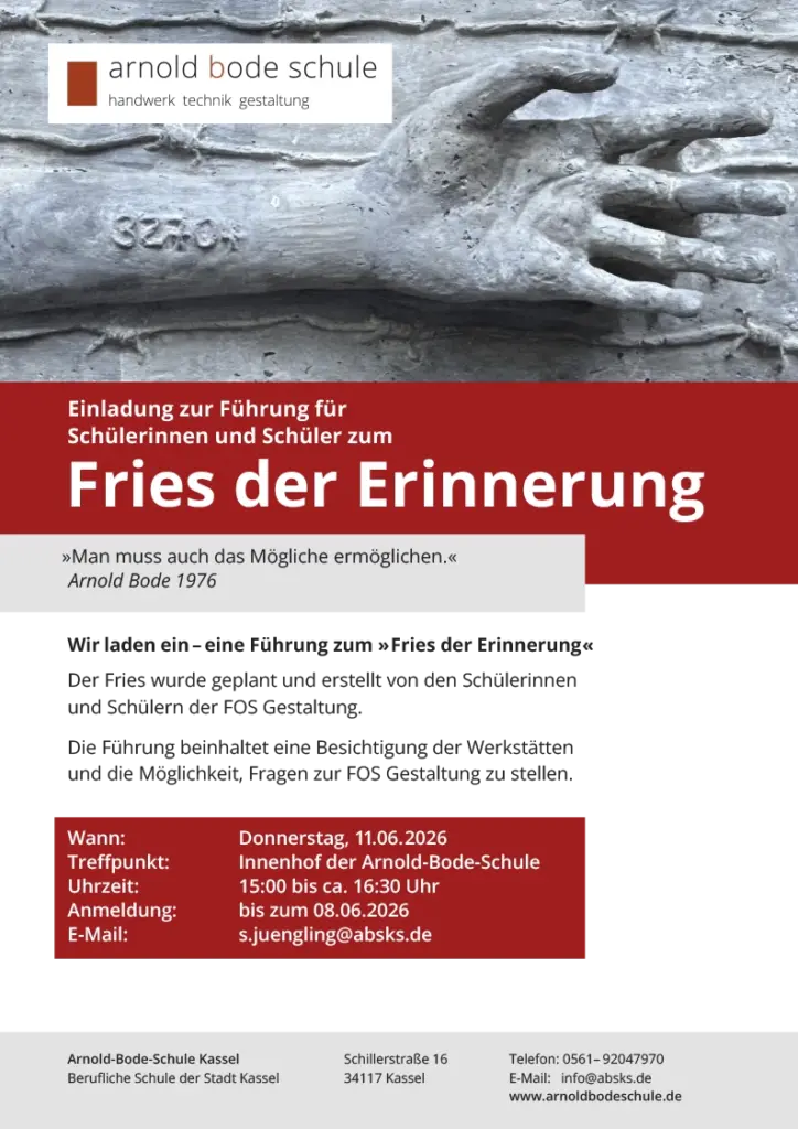 kleinplakat_fos_friesfuehrung_DINA4_v01 Veranstaltungsmotiv "Fries der Erinnerung" 2026